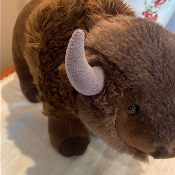 Plush Bison stuffed animal - Brown - Picture 4 of 4